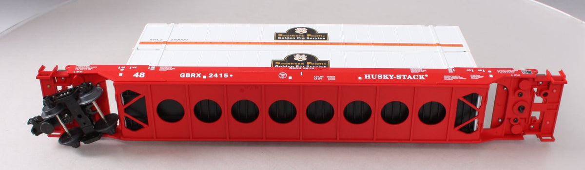 MTH 20-95003 O Gauge Southern Pacific Husky Stack Car #2415 w/Containers LN
