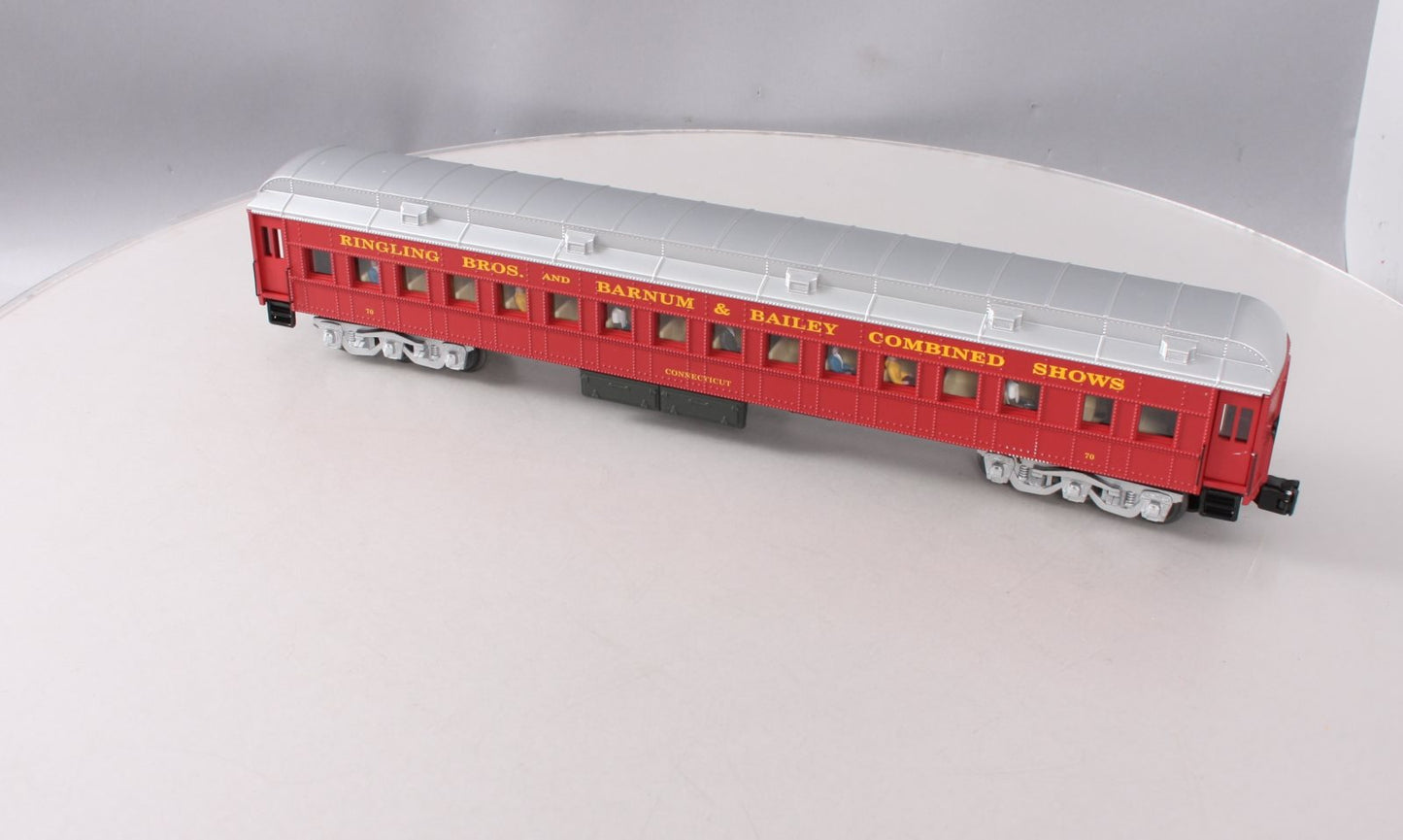 K-Line 6-22578 O Ringling Bros "Connecticut" 18" Heavyweight Coach Car #70 LN/Box