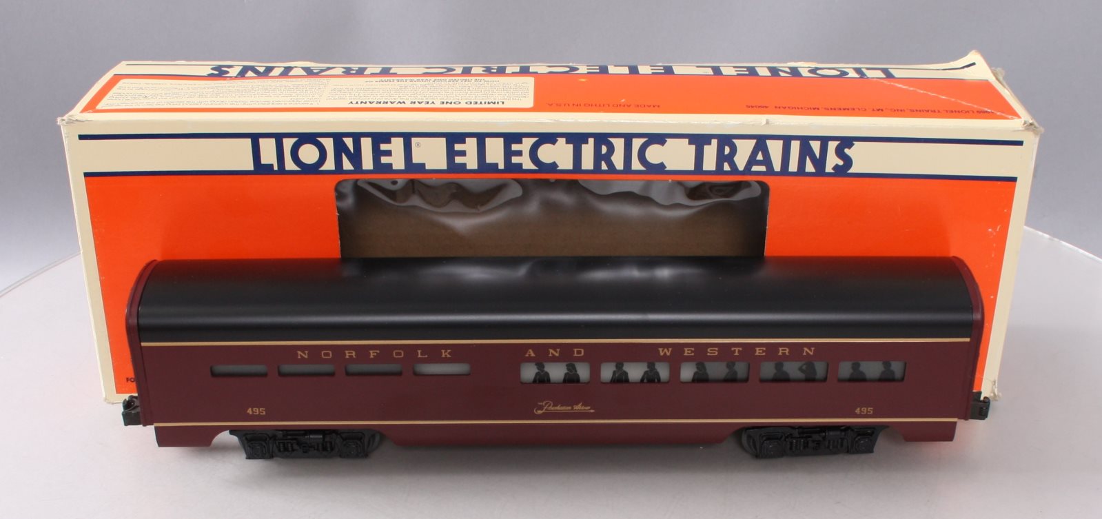 Lionel 6-19141 O Gauge Norfolk & Western Aluminum Dining Car #495 LN/Box