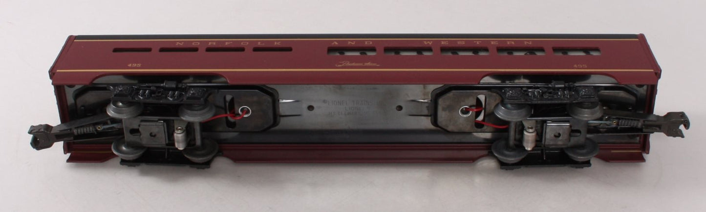 Lionel 6-19141 O Gauge Norfolk & Western Aluminum Dining Car #495 EX/Box