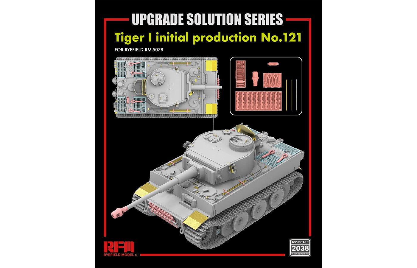 Rye Field Models RM-2038 1:35 Tiger I initial production No.121 Resin Kit