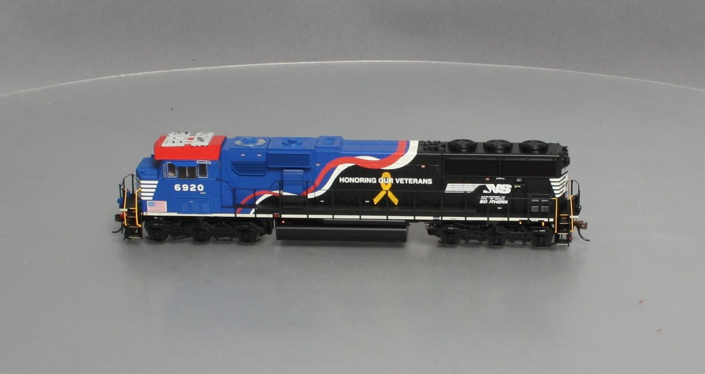 Athearn G65254 HO Norfolk Southern Veteran's Unit SD60E Diesel Locomotive #6920
