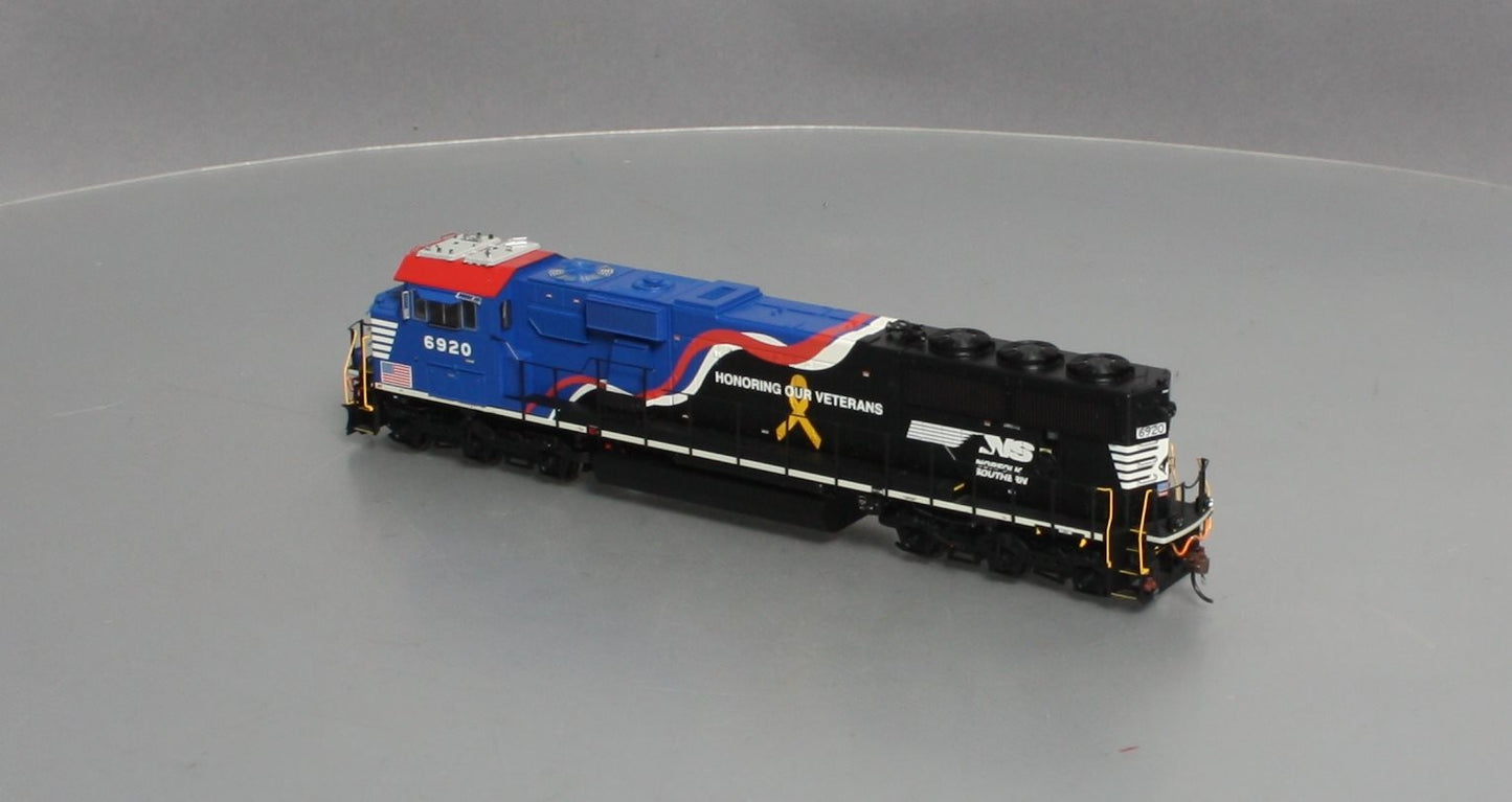 Athearn G65254 HO Norfolk Southern Veteran's Unit SD60E Diesel Locomotive #6920
