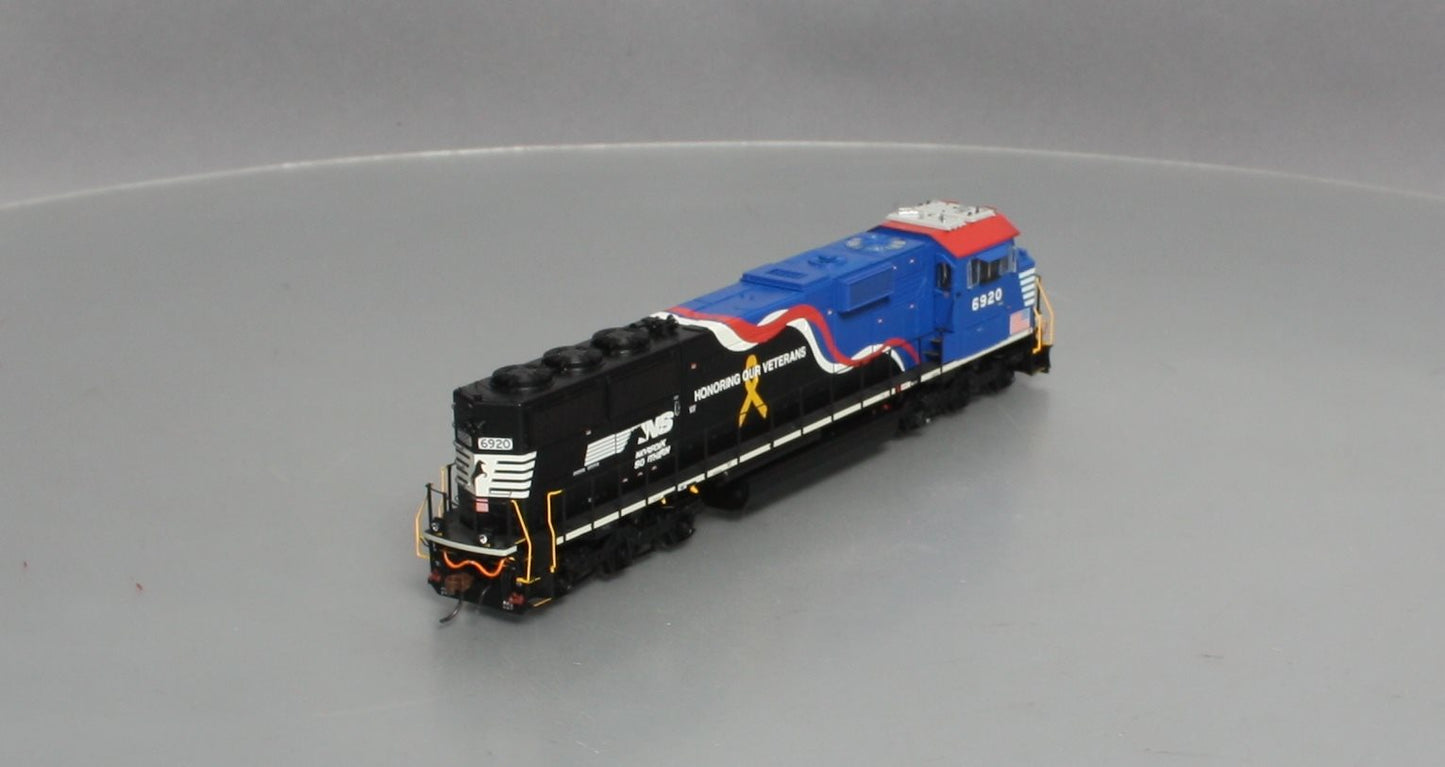 Athearn G65254 HO Norfolk Southern Veteran's Unit SD60E Diesel Locomotive #6920