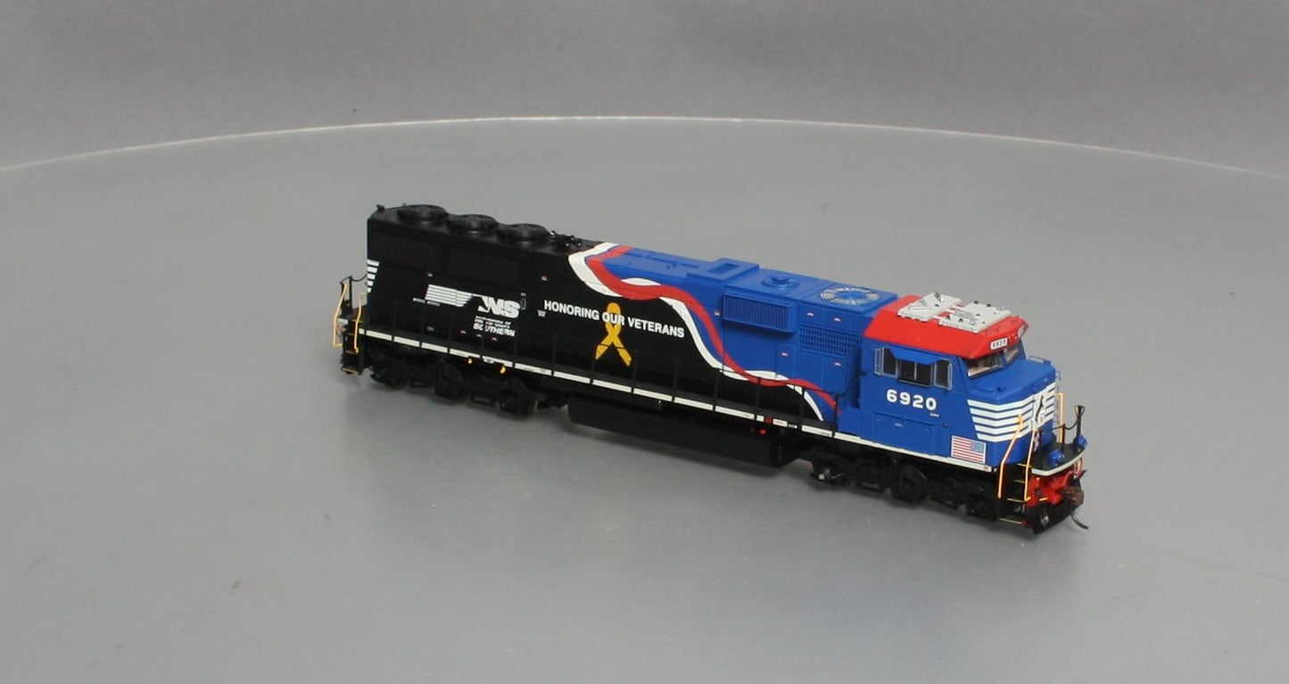 Athearn G65254 HO Norfolk Southern Veteran's Unit SD60E Diesel Locomotive #6920