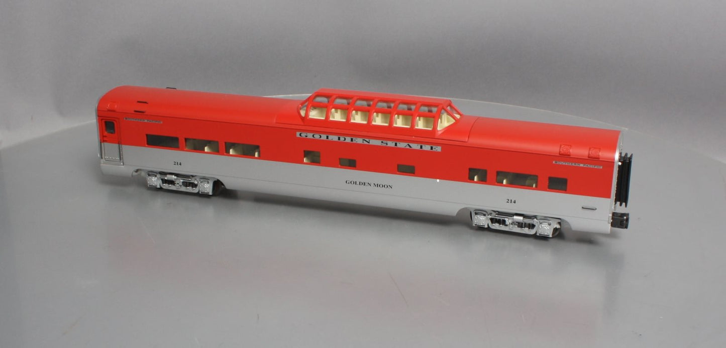 K-Line K4632-0214 O Gauge KCC Golden State "Golden Moon" 18" Vista Dome Car #214 LN/Box