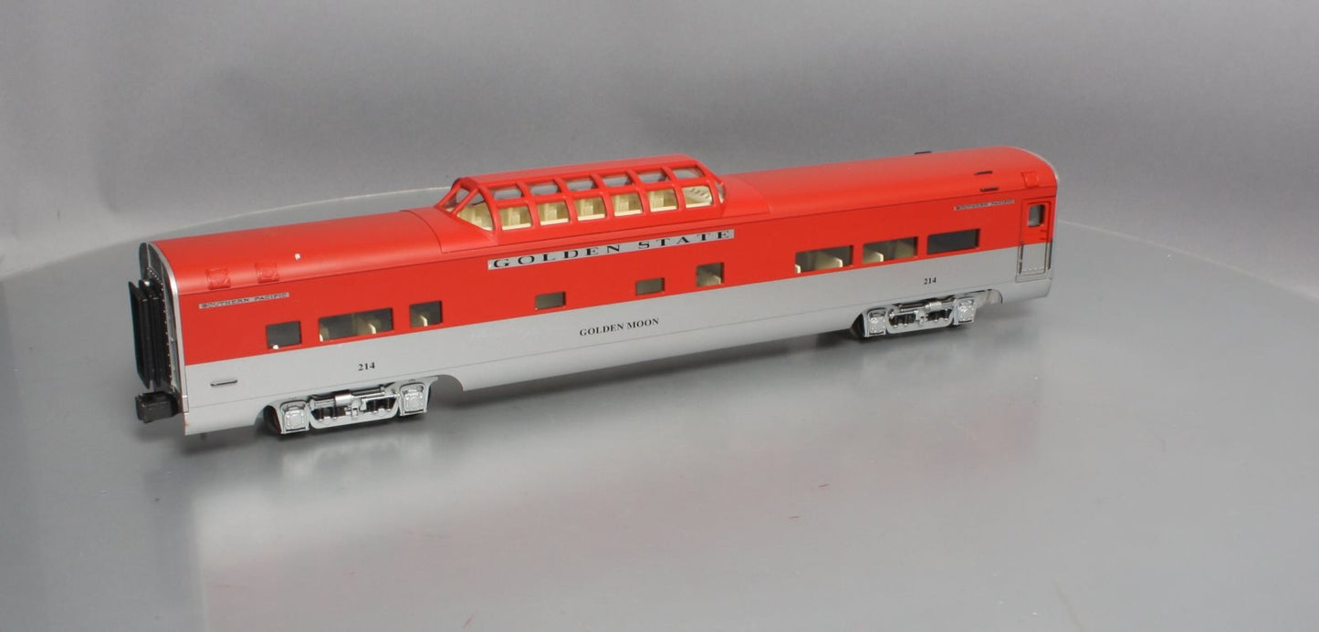 K-Line K4632-0214 O Gauge KCC Golden State "Golden Moon" 18" Vista Dome Car #214 LN/Box