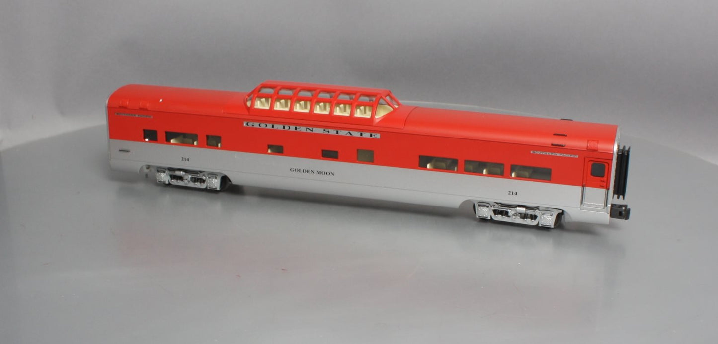 K-Line K4632-0214 O Gauge KCC Golden State "Golden Moon" 18" Vista Dome Car #214 LN/Box
