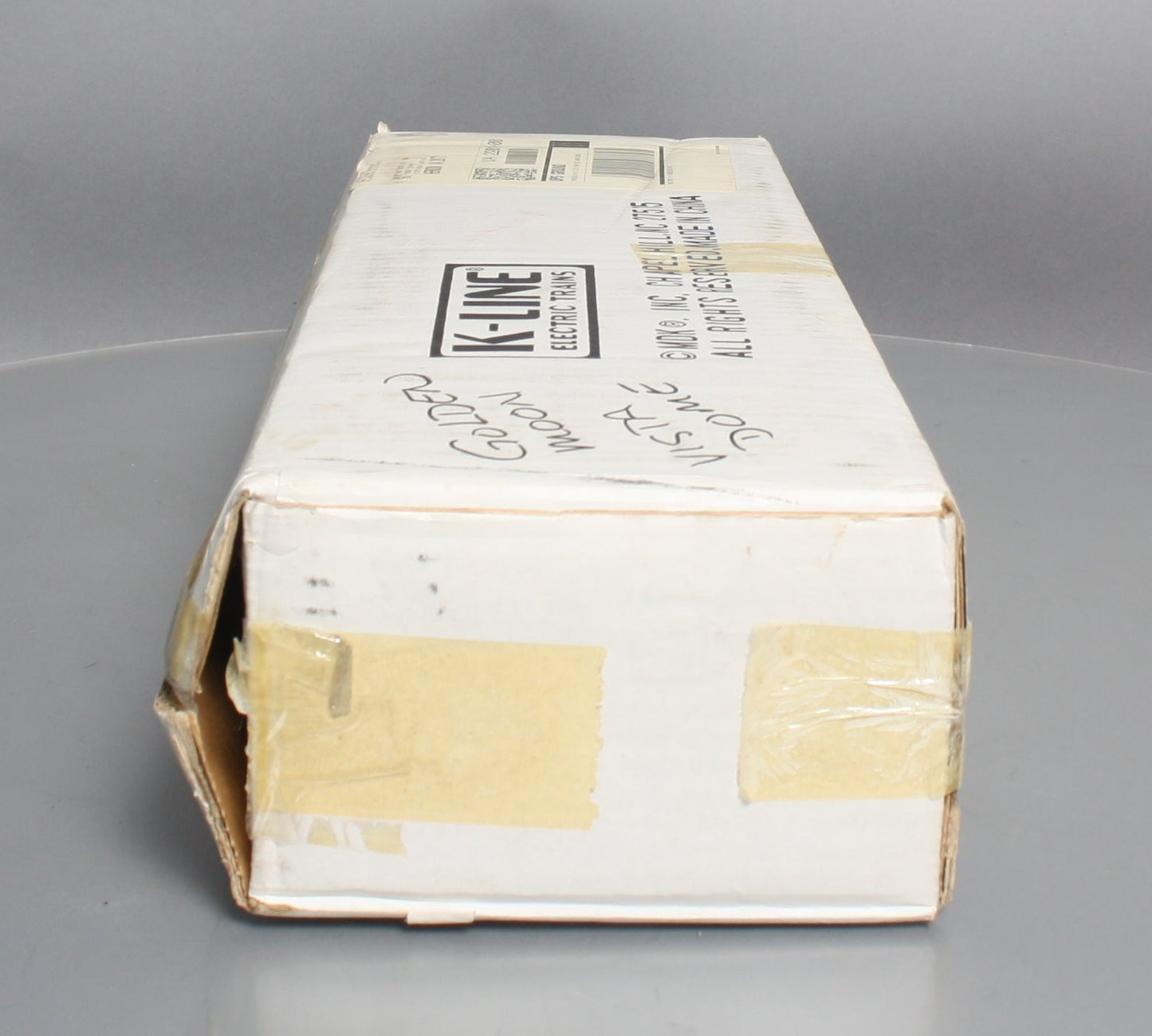 K-Line K4632-0214 O Gauge KCC Golden State "Golden Moon" 18" Vista Dome Car #214 LN/Box
