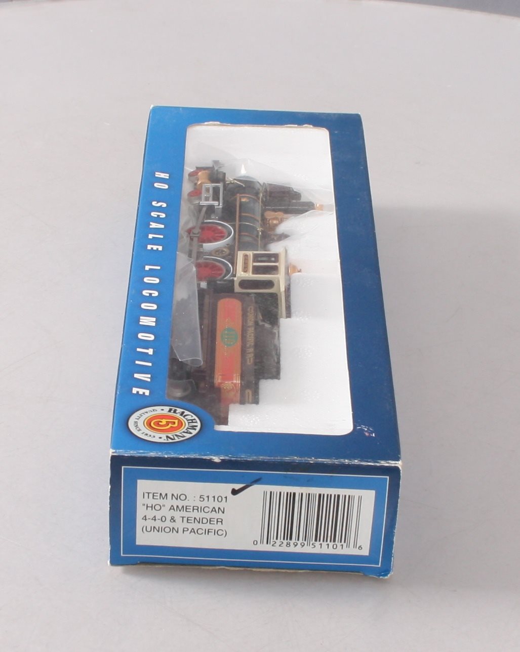 Bachmann 51101 HO Union Pacific 4-4-0 American Steam Locomotive & Tender #119