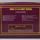 MTH 20-2151B O Gauge Santa Fe EMD F-3 Non-Powered B-Unit Diesel LN/Box