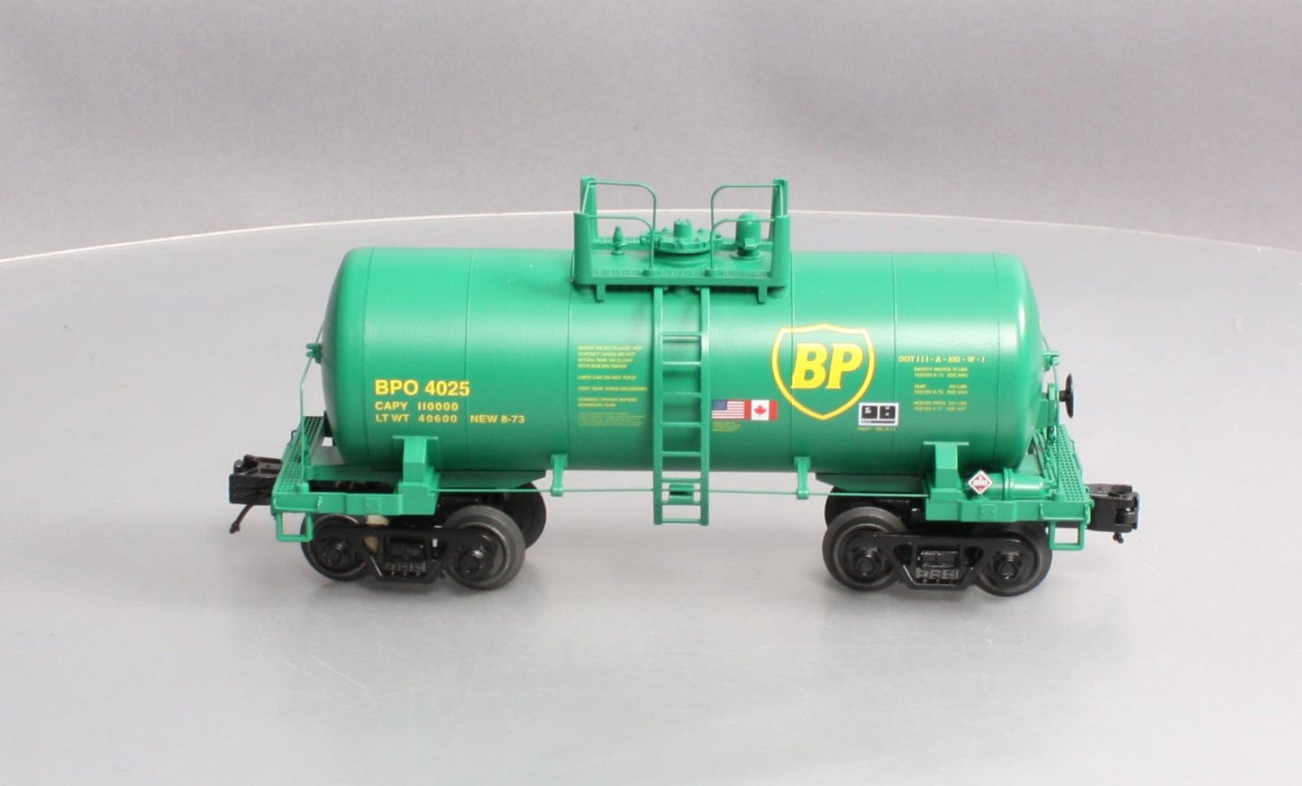 MTH 20-96751 O Gauge BP 8,000 Gallon Tank Car #4025 LN/Box