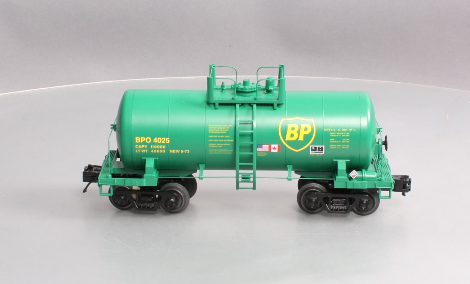 MTH 20-96751 O Gauge BP 8,000 Gallon Tank Car #4025 LN/Box