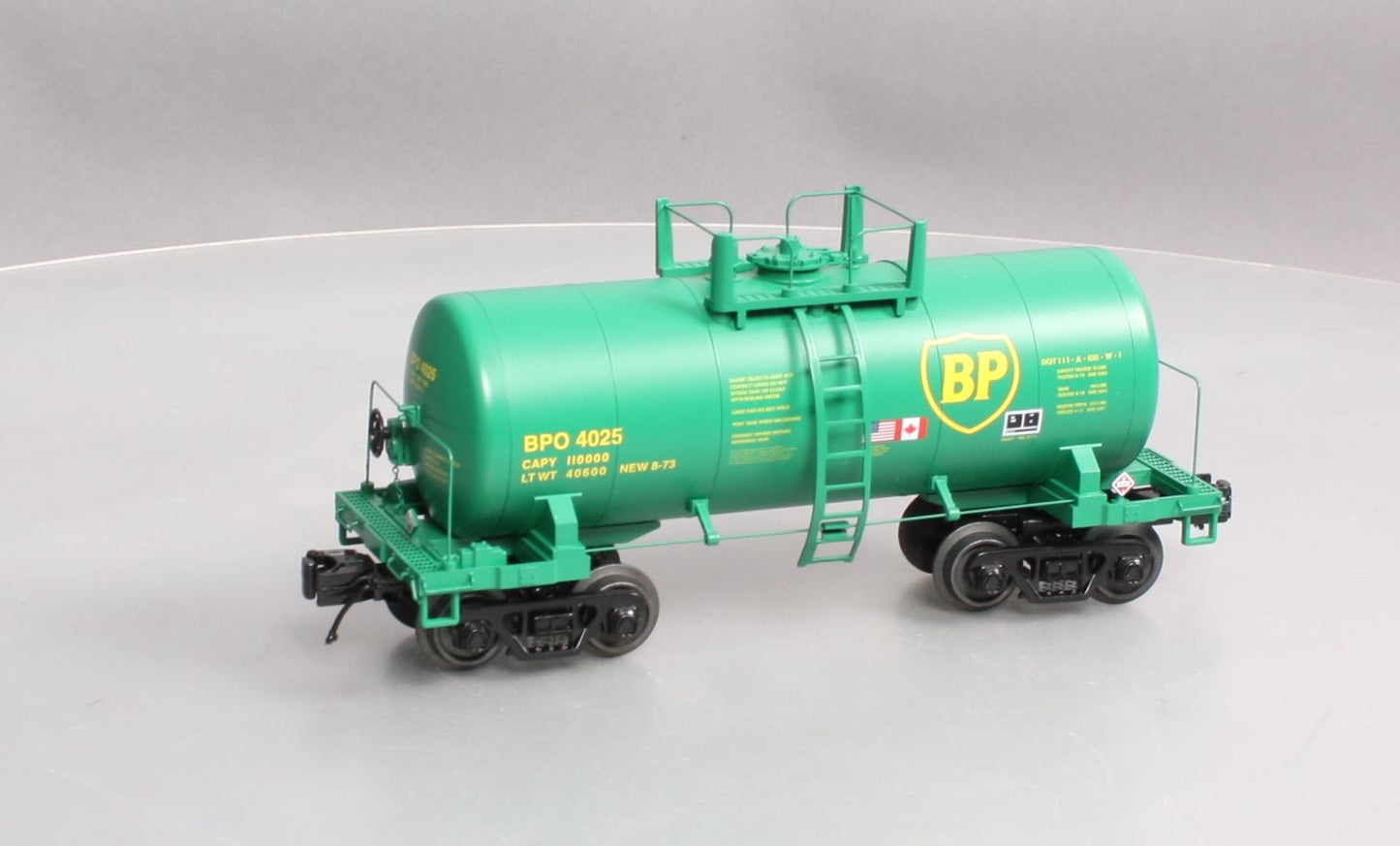 MTH 20-96751 O Gauge BP 8,000 Gallon Tank Car #4025 LN/Box