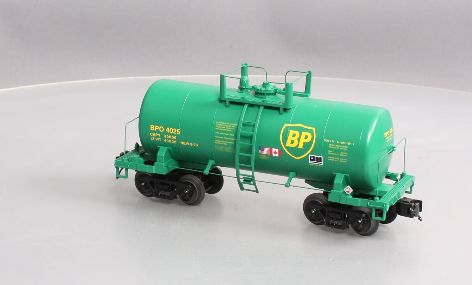 MTH 20-96751 O Gauge BP 8,000 Gallon Tank Car #4025 LN/Box