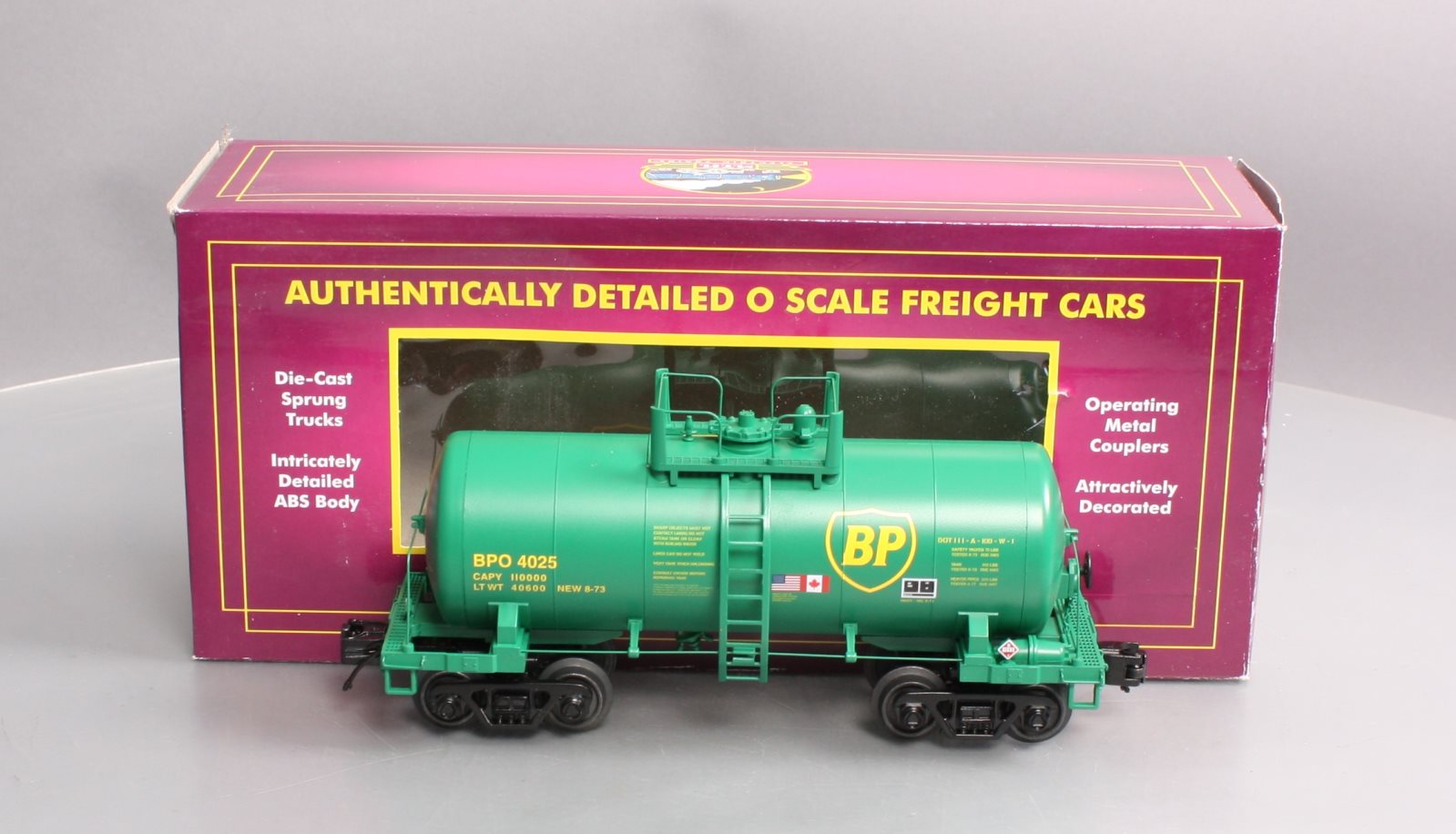 MTH 20-96751 O Gauge BP 8,000 Gallon Tank Car #4025 LN/Box