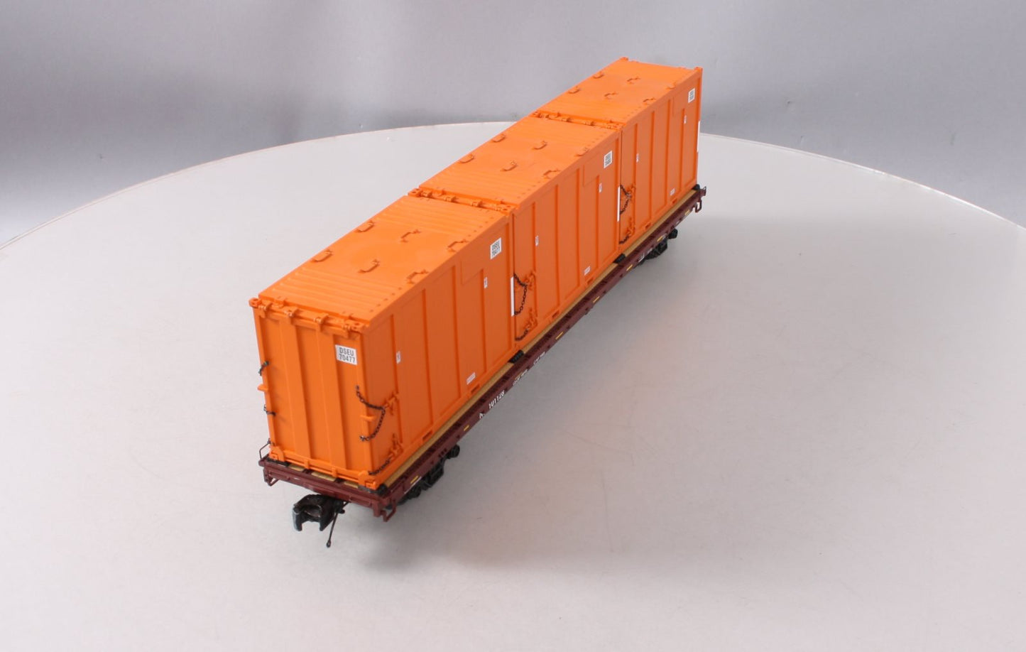 MTH 20-95260 O Norfolk Southern 60' Flat Car w/ Trash Containers #101128