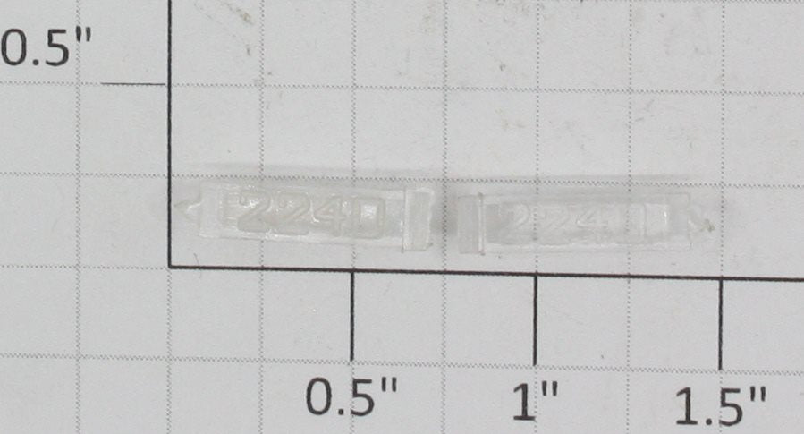 Lionel 2240-6/10 Clear Raised Number Marker Lens/Board Set (Pair of 2)