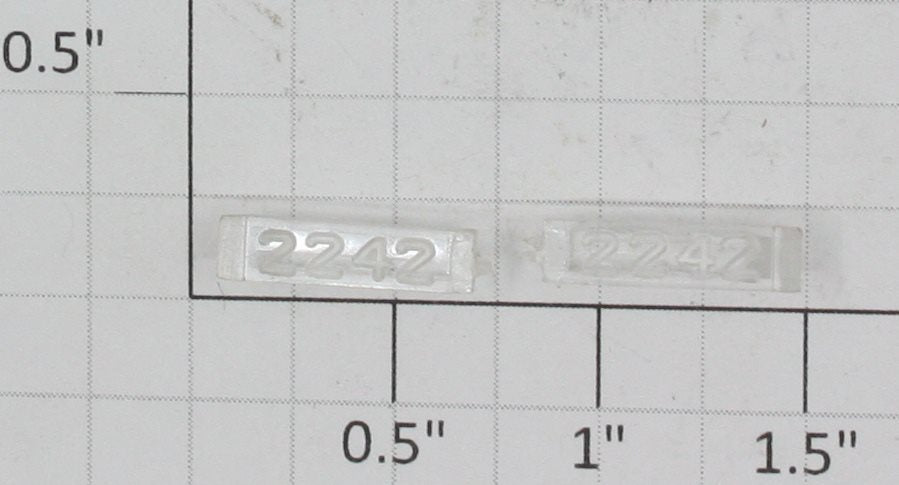 Lionel 2242-6/10 Clear Raised Number Marker Lens/Number Board Set (2)