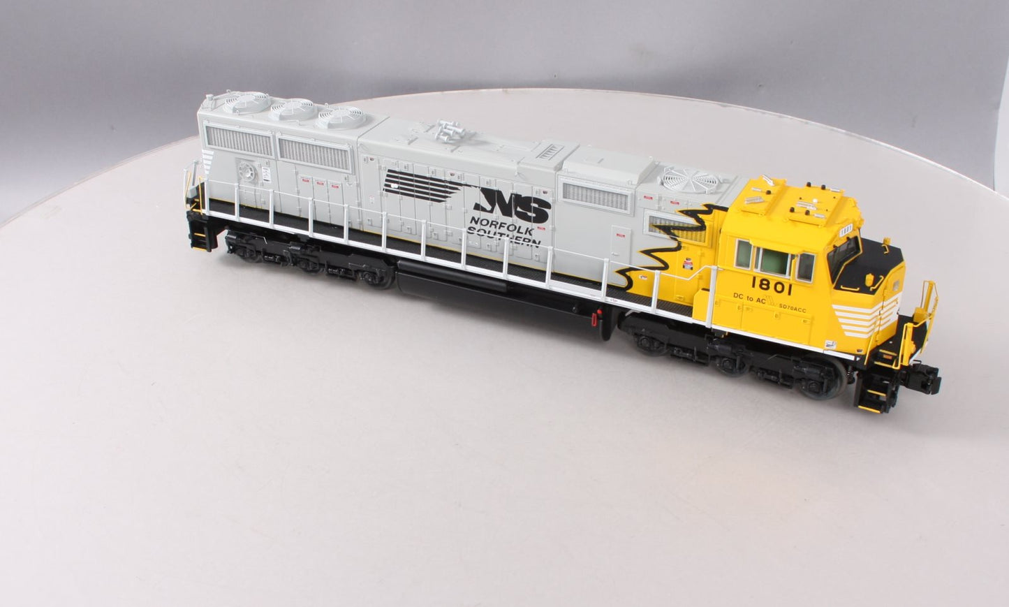MTH 20-21194-1 Norfolk Southern SD70Mac Hi-Rail Wheels Diesel w/ P-S 3.0 #1801