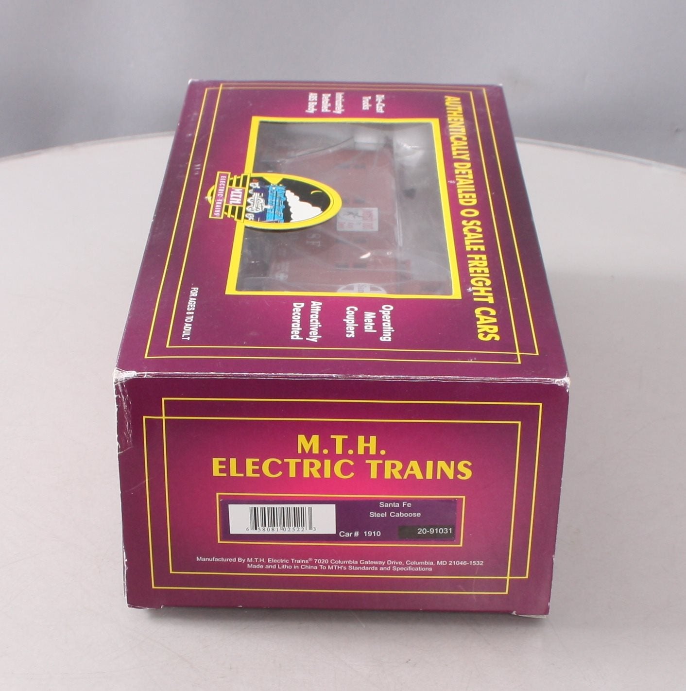 MTH 20-91031 O Gauge Santa Fe Extended Vision Caboose #1910 LN/Box