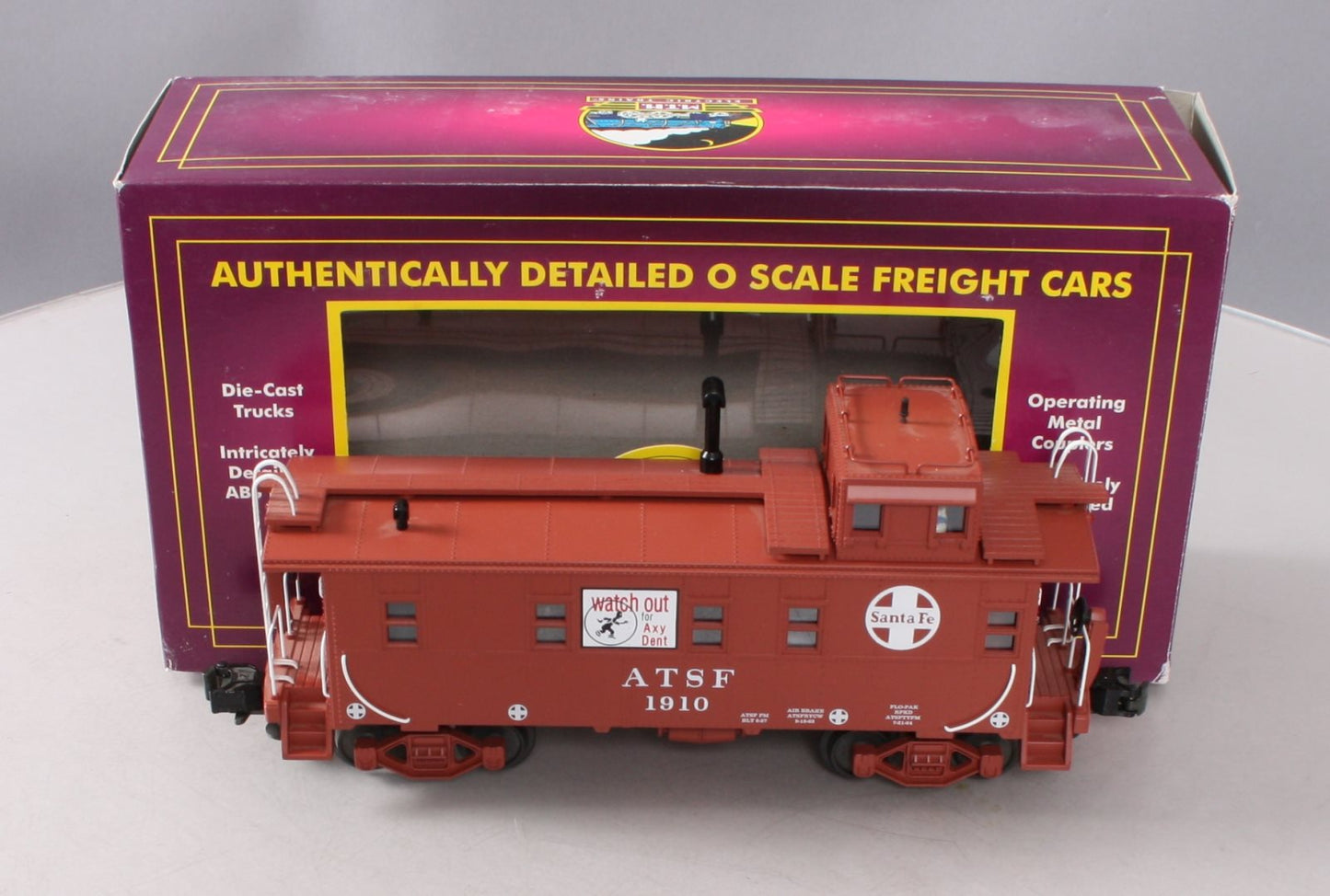 MTH 20-91031 O Gauge Santa Fe Extended Vision Caboose #1910 LN/Box