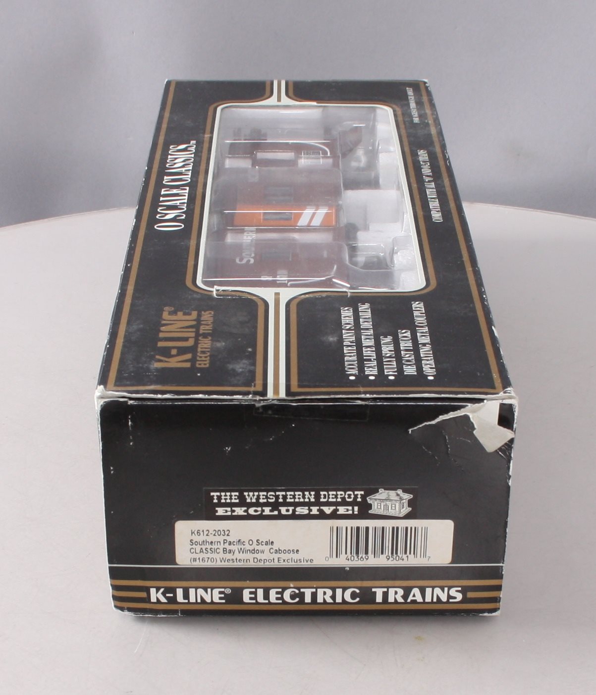 K-Line K612-2032 O Gauge Southern Pacific Bay Window Caboose #1670 NIB