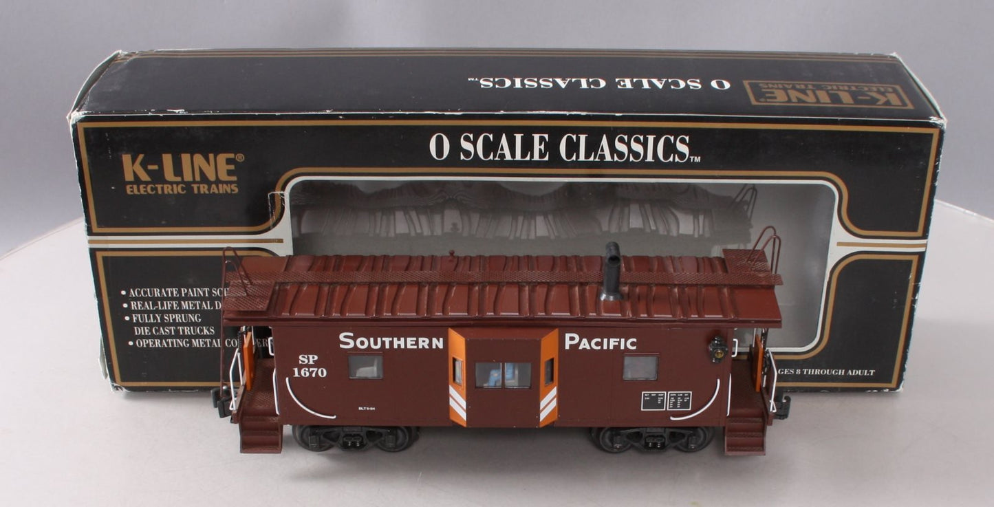K-Line K612-2032 O Gauge Southern Pacific Bay Window Caboose #1670 NIB