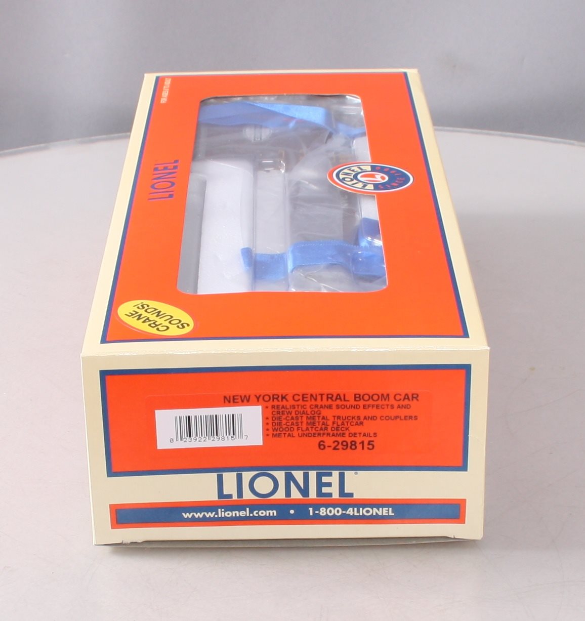 Lionel 6-29815 O Gauge New York City Crane Sounds Boom Car LN/Box