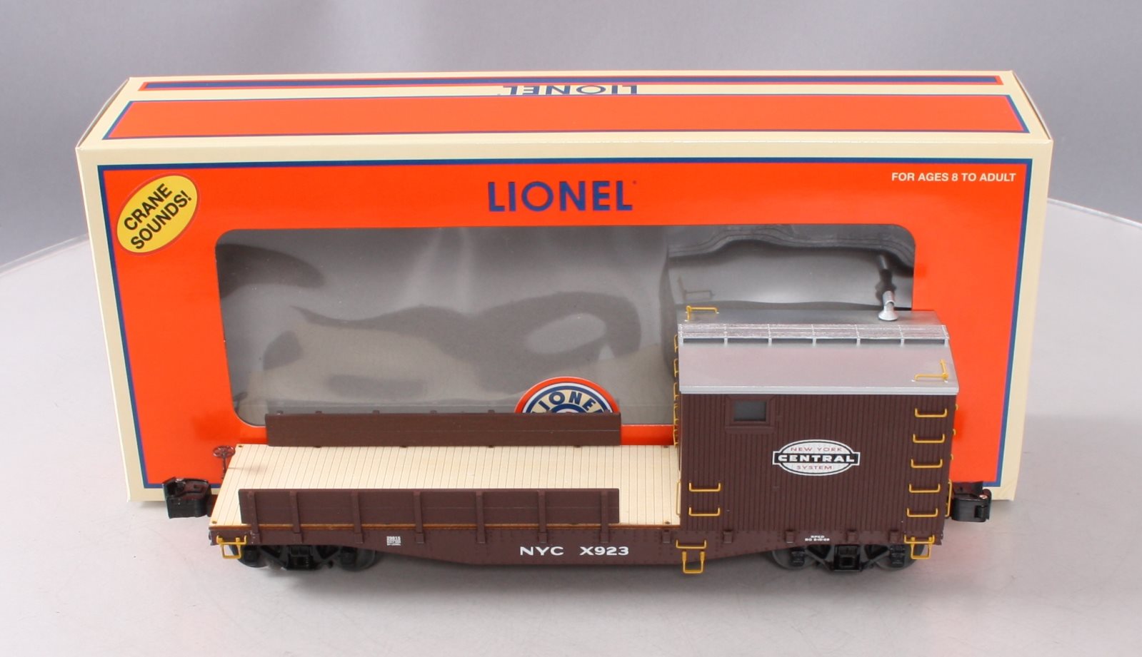 Lionel 6-29815 O Gauge New York City Crane Sounds Boom Car LN/Box