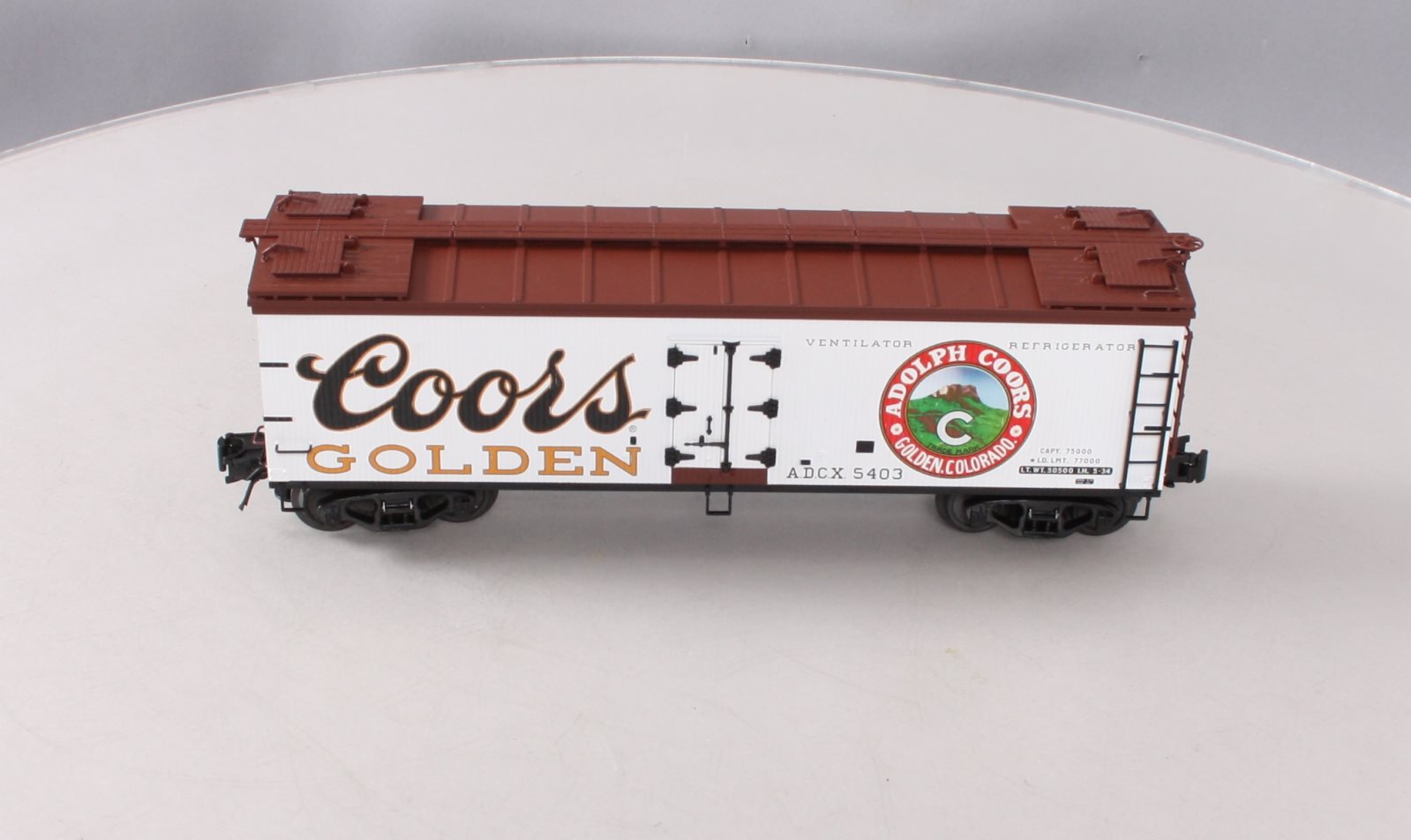 Atlas 8141-13 O Coors 40' Wood Reefer #5403 (3 Rail) LN/Box