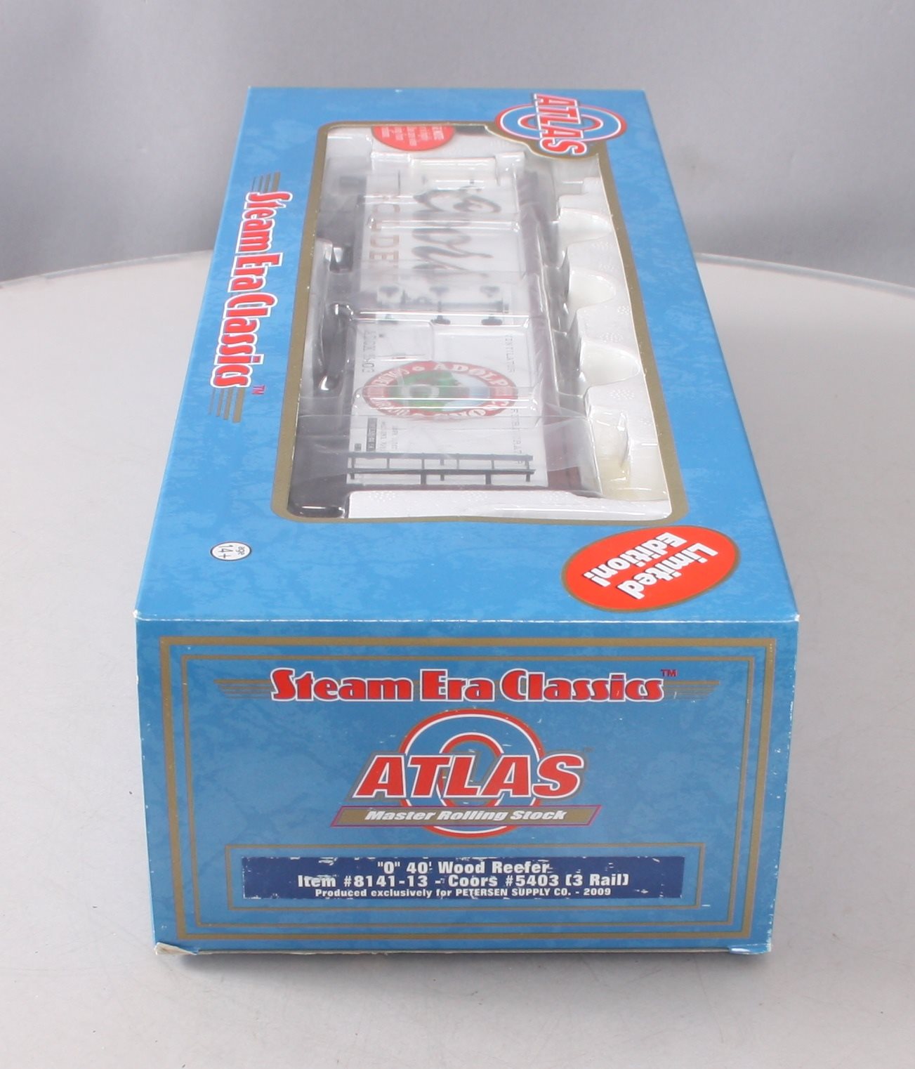 Atlas 8141-13 O Coors 40' Wood Reefer #5403 (3 Rail) LN/Box