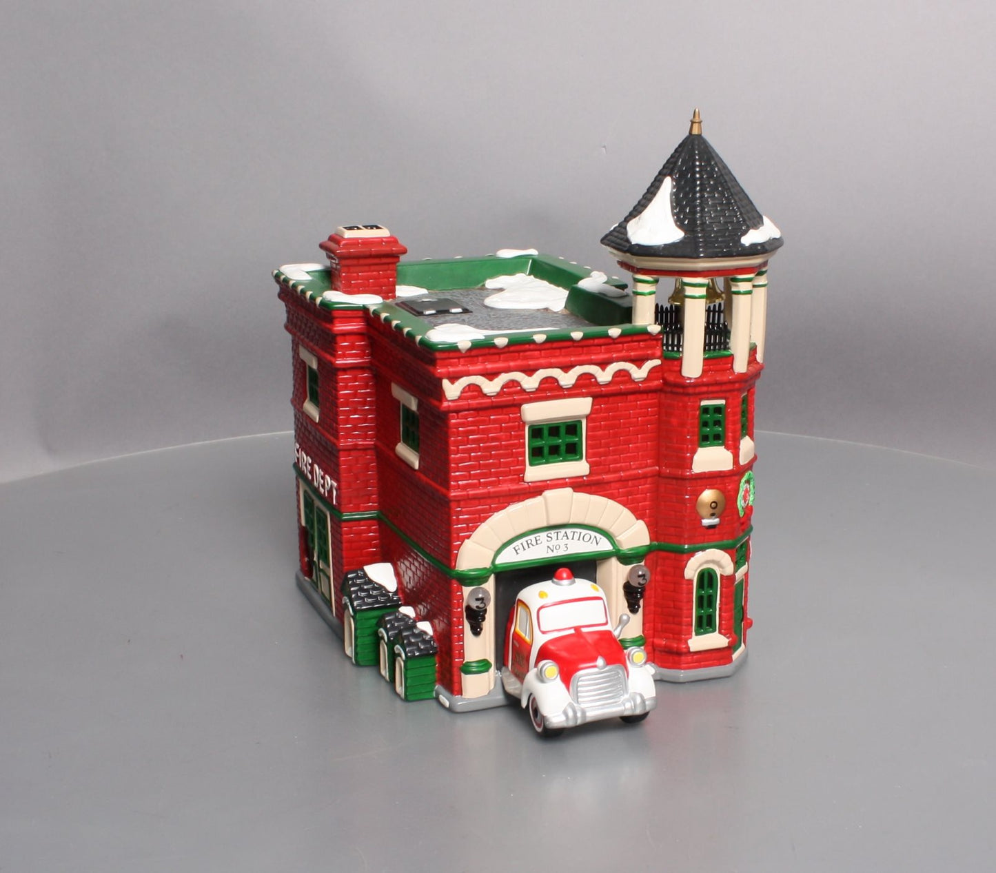 Dept 56 54942 The Original Snow Village "Fire Station #3" Ceramic Building LN/Box