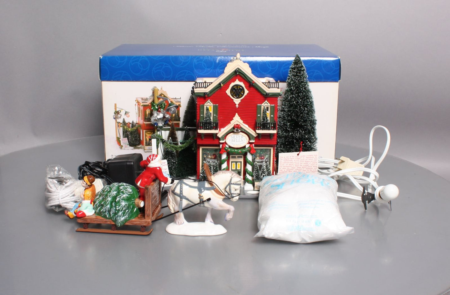 Dept 56 55040 The Original Snow Village Gift Set Silver Bells Gift Shop LN/Box