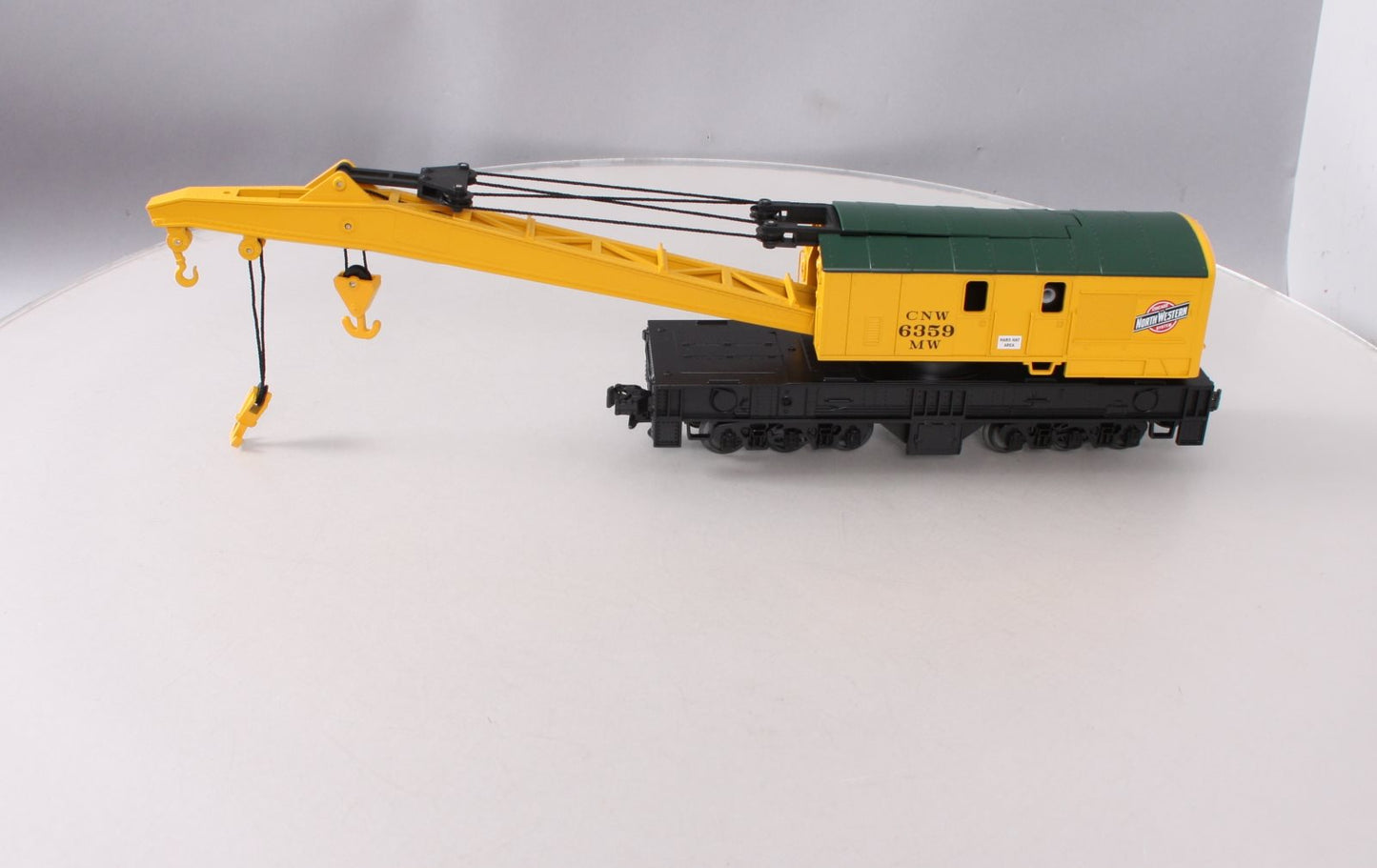 MTH 20-98238 O Gauge Chicago & Northwestern Railroad Wrecker Crane Car #6359 LN/Box