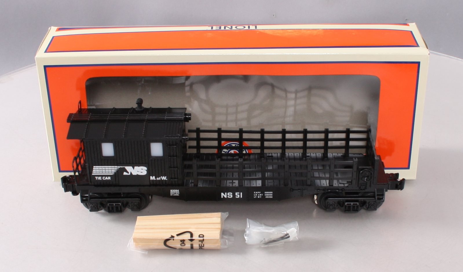 Lionel 6-82094 O Norfolk Southern Tie Work Car