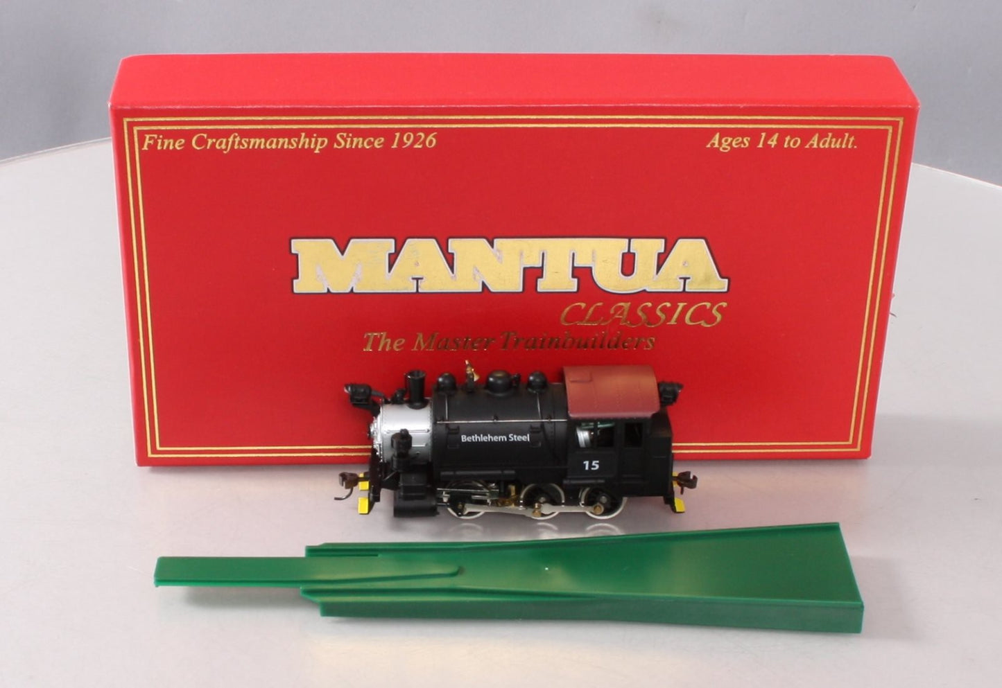 Mantua 393006 HO Bethlehem Steel 0-6-0 Powered Tank Switcher #15