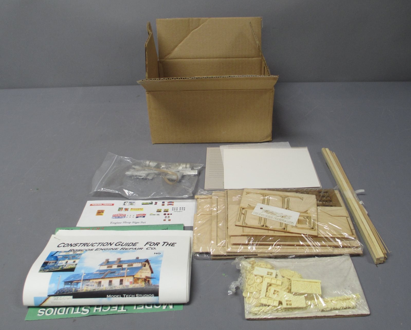 Model Tech Studios 5-0063 HO Scale Roscos Engine Repair Laser Cut Kit