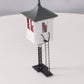 Weaver G1954B BRASS O Light Grey Red Trim Lattice-Post Watchman's Tower