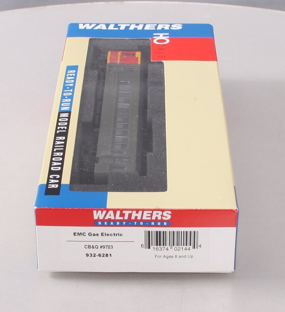 Walthers 932-6281 HO Scale Chicago Burlington & Quincy EMC Gas Electric #9723 LN/Box