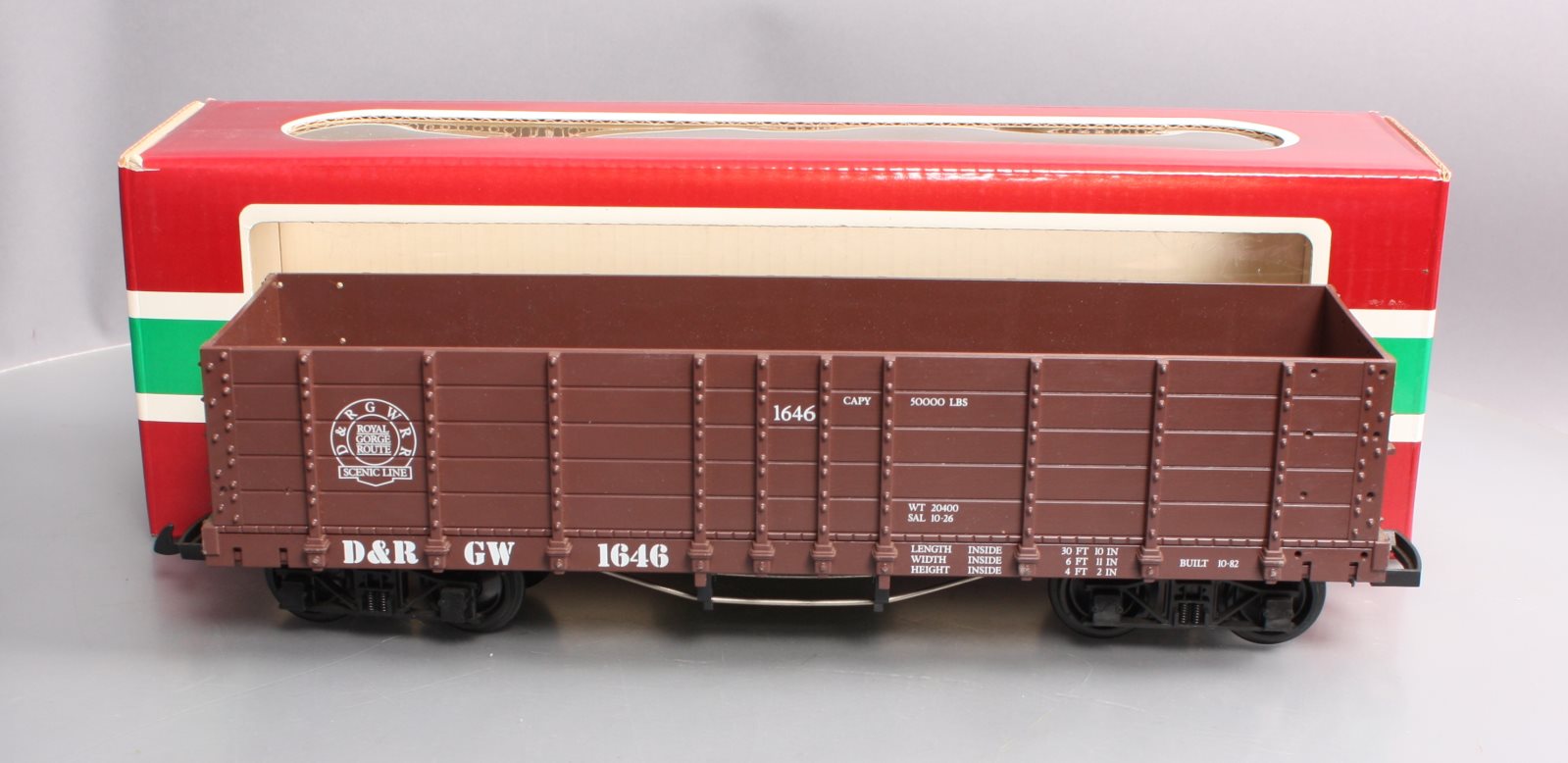 LGB 4073 G Scale D&RGW High Side Gondola #1646 LN/Box