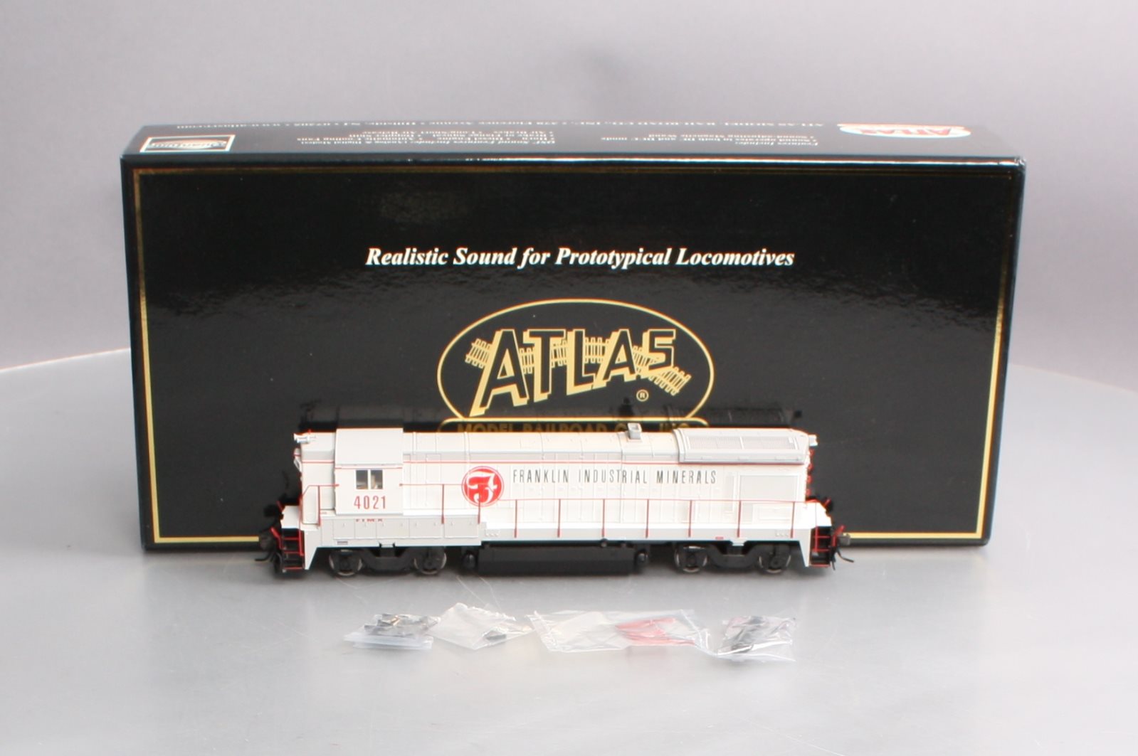 Atlas 8191 HO Franklin Industrial Minerals B23-7 High Nose with Sound #4021