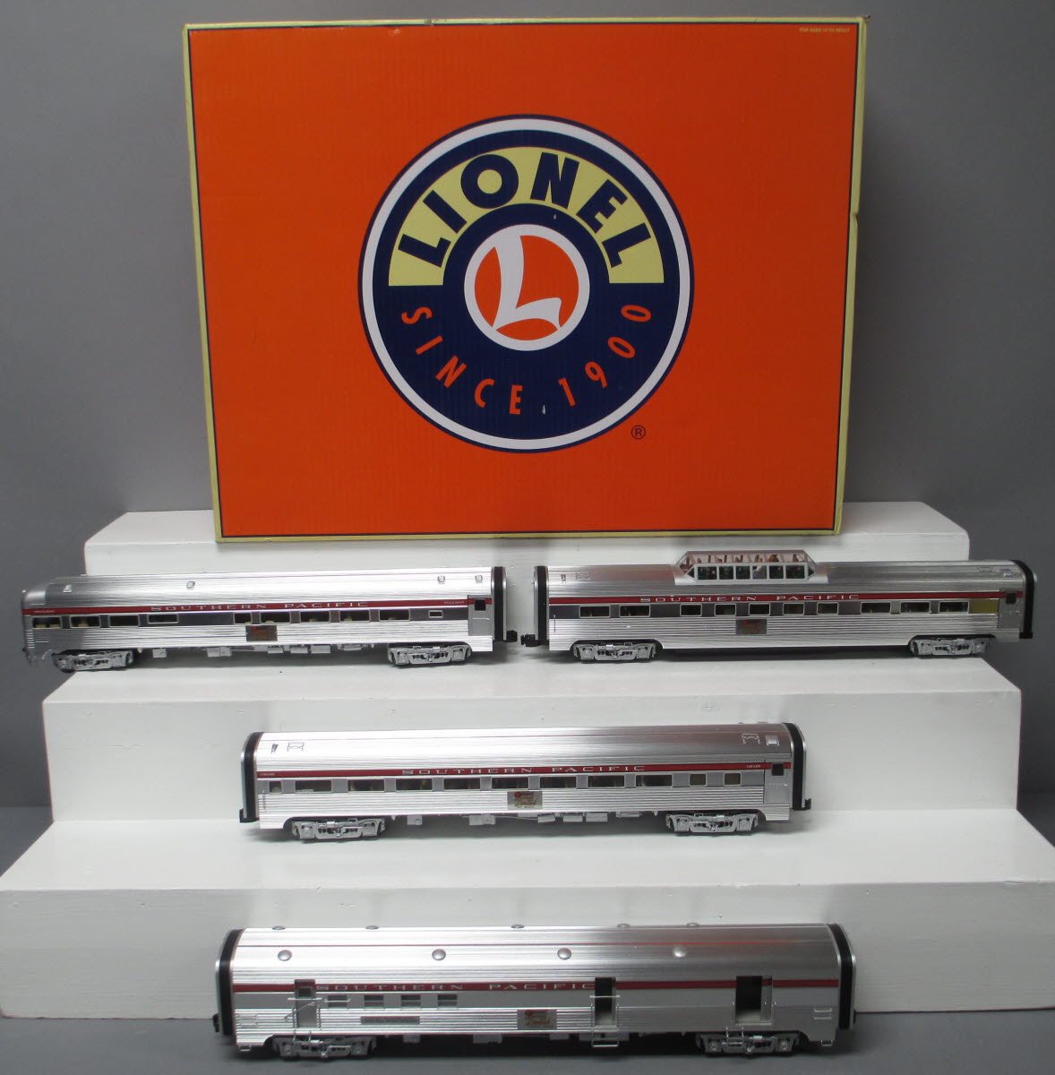 Lionel 6-20005 Southern Pacific 'Sunset Limited' 18” Aluminum Cars Set (4) LN/Box