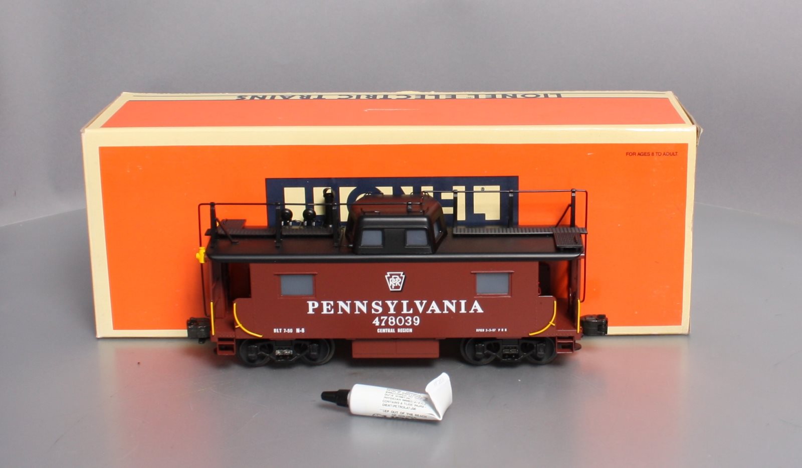 Lionel 6-51702 O Gauge BRASS Pennsylvania N-8 Smoking Caboose #478039 NIB