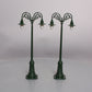 MTH 10-1095 Standard Gauge Dark Green #67 Lamp Post Set (Pack of 2) LN/Box