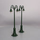 MTH 10-1095 Standard Gauge Dark Green #67 Lamp Post Set (Pack of 2) LN/Box