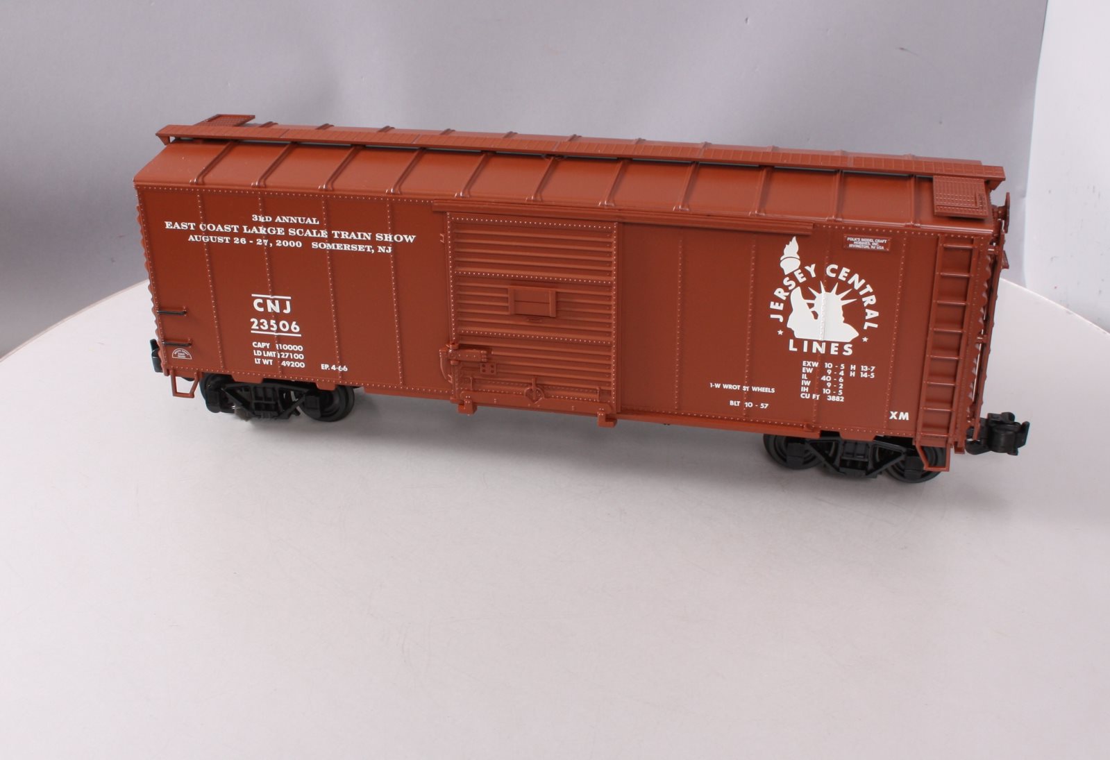Aristo-Craft 46093 Central Of New Jersey Box Car #23506 LN/Box