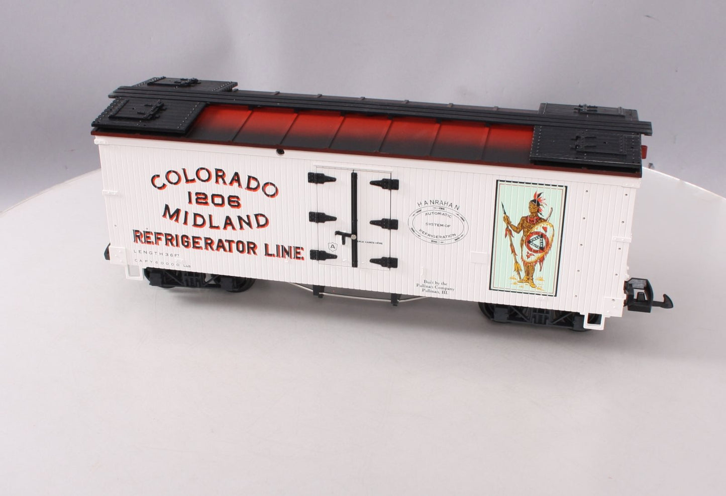 LGB 4072-P01 G Gauge Colorado & Midland Refrigerator Car #1206 LN/Box