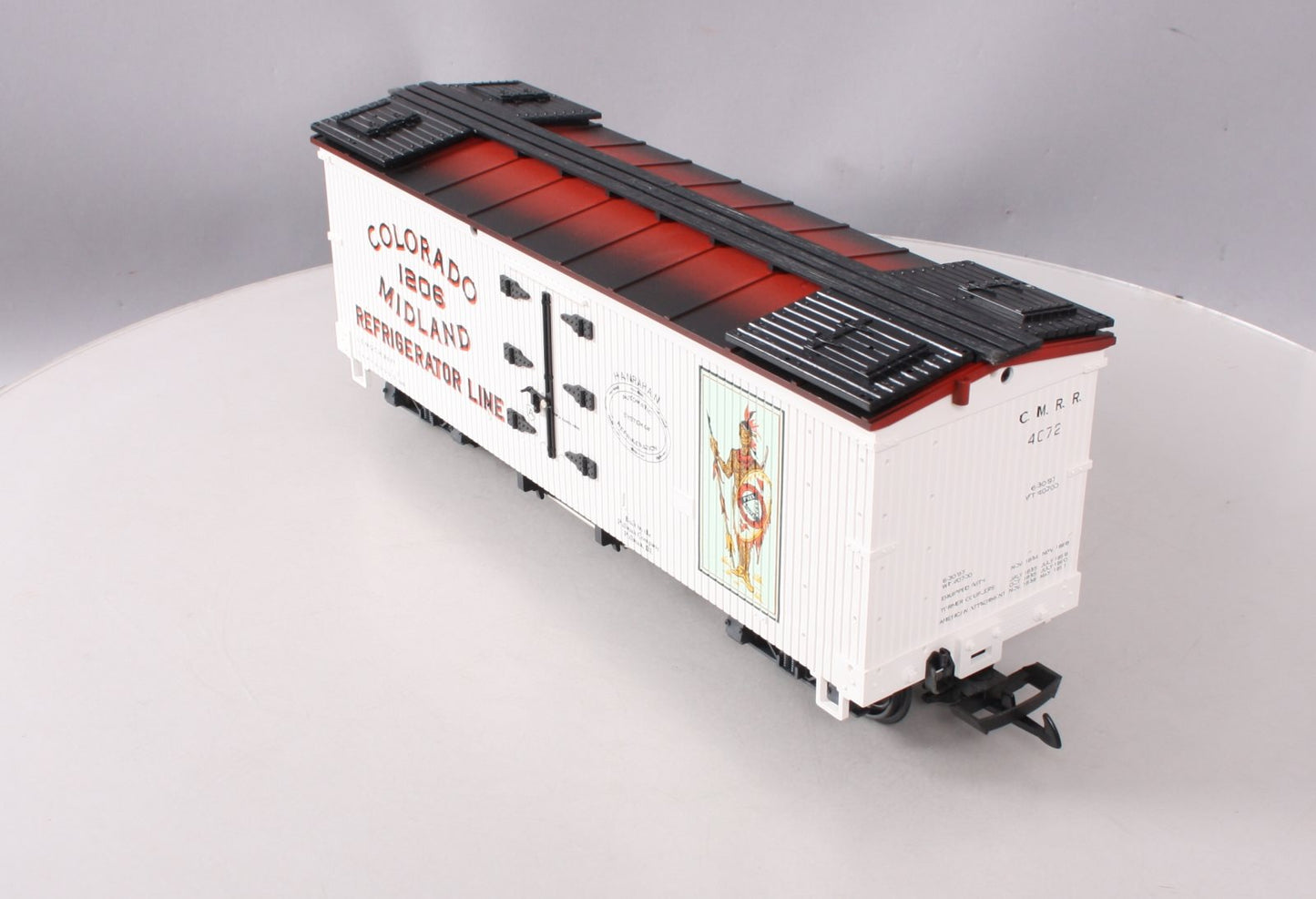 LGB 4072-P01 G Gauge Colorado & Midland Refrigerator Car #1206 LN/Box