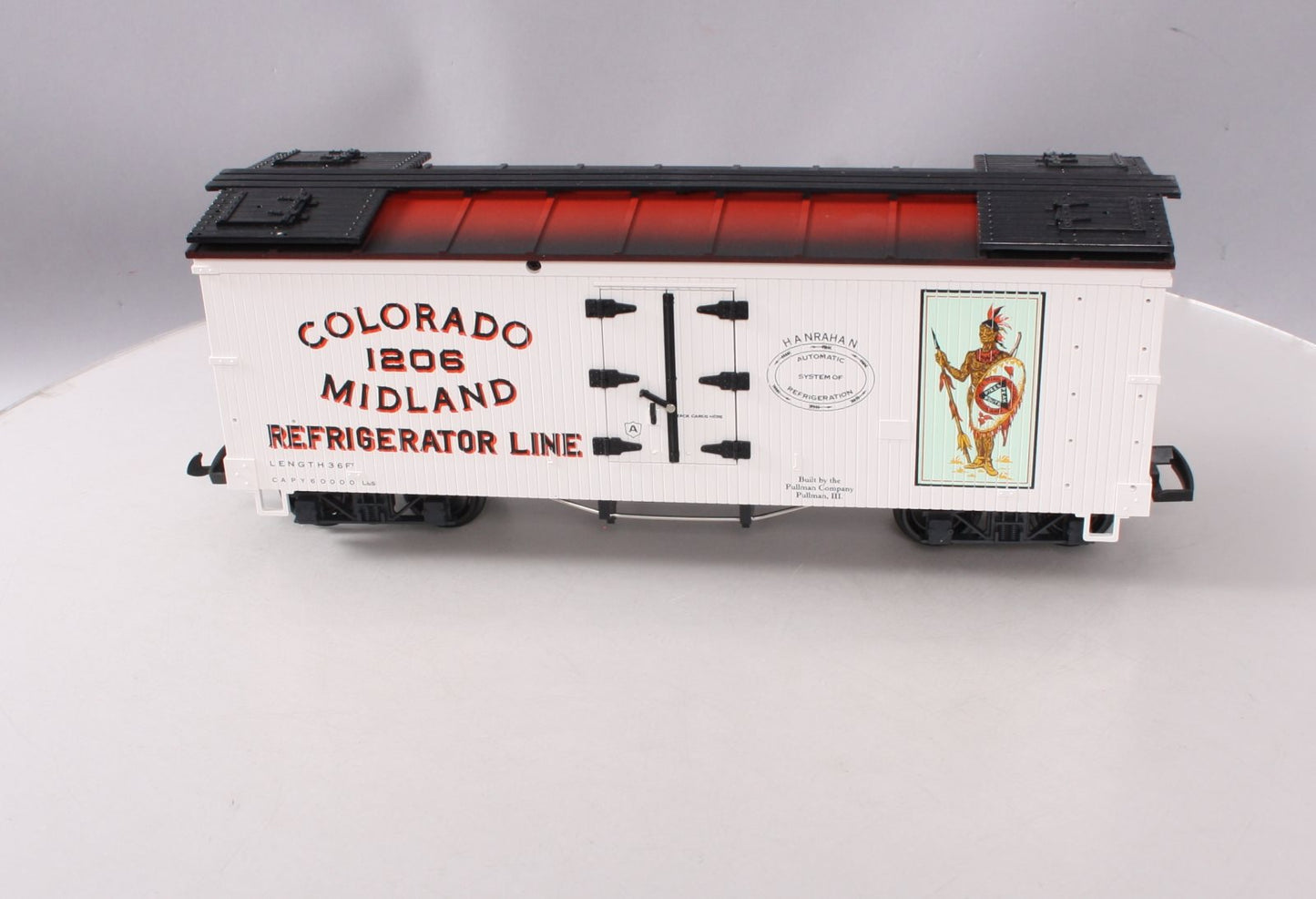 LGB 4072-P01 G Gauge Colorado & Midland Refrigerator Car #1206 LN/Box